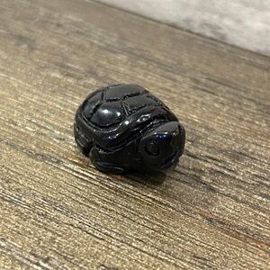 Black Obsidian mini turtle